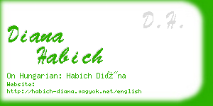 diana habich business card